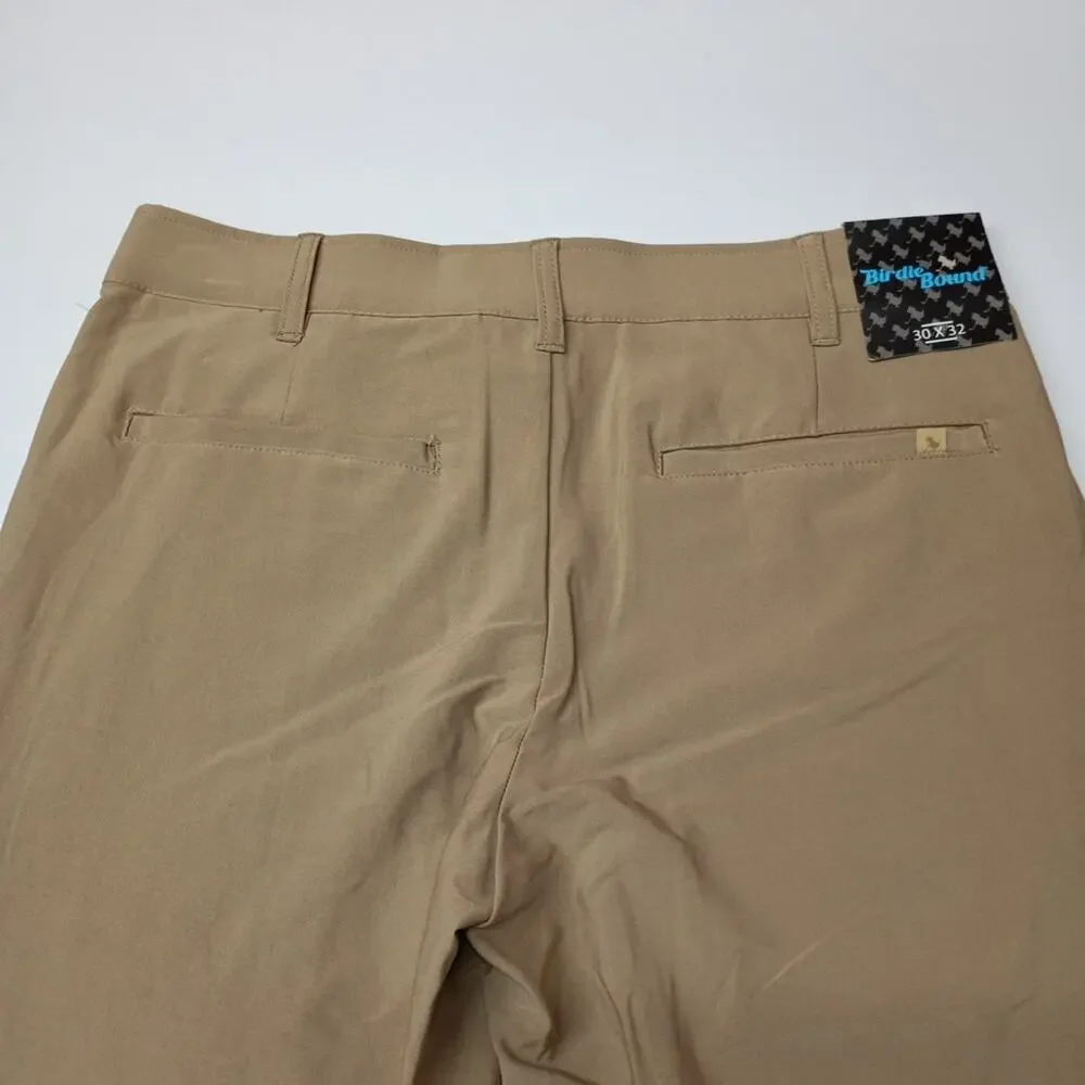 Birdie Bound Golf Pants Men's Size 30x32 Khaki Flex Straight‎
